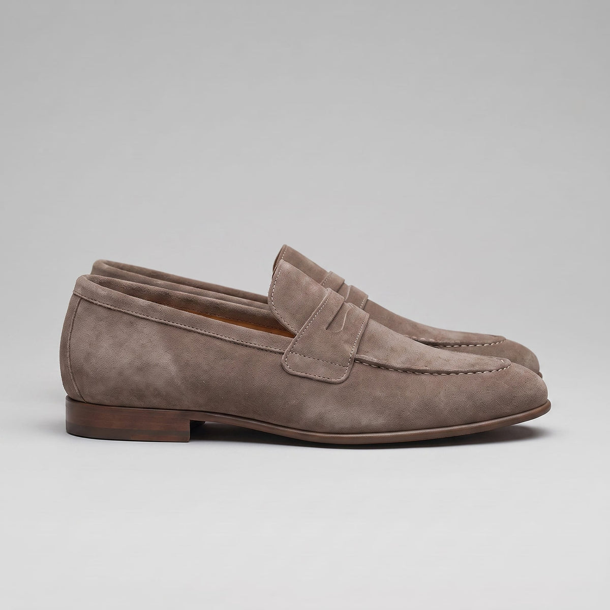 Newton Sheepskin Suede Penny Loafers_10