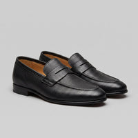 Newton Sheepskin Suede Penny Loafers