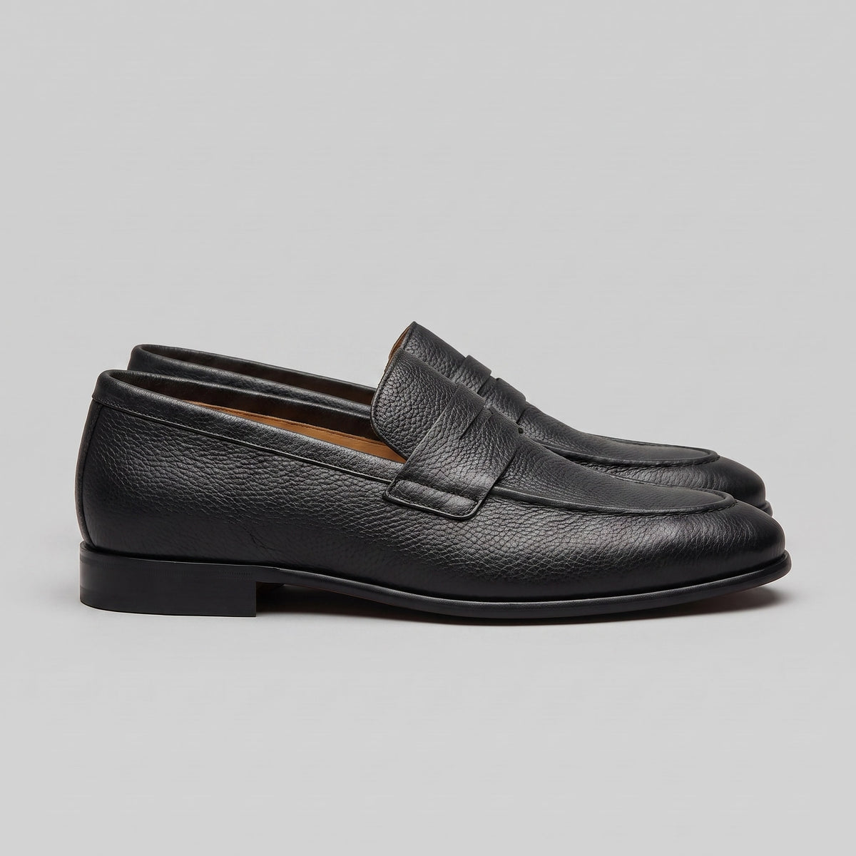 Newton Sheepskin Suede Penny Loafers_16
