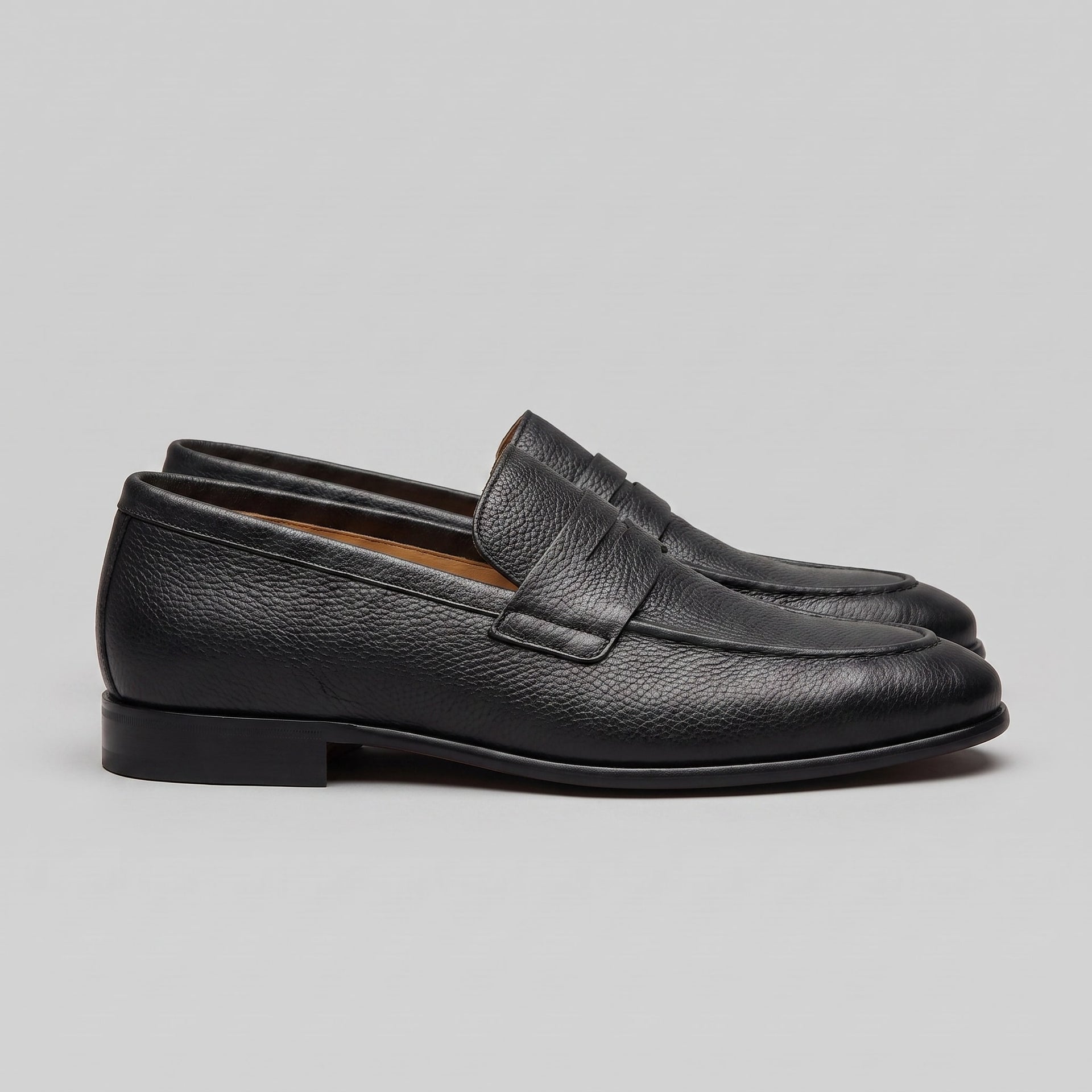Newton Sheepskin Suede Penny Loafers