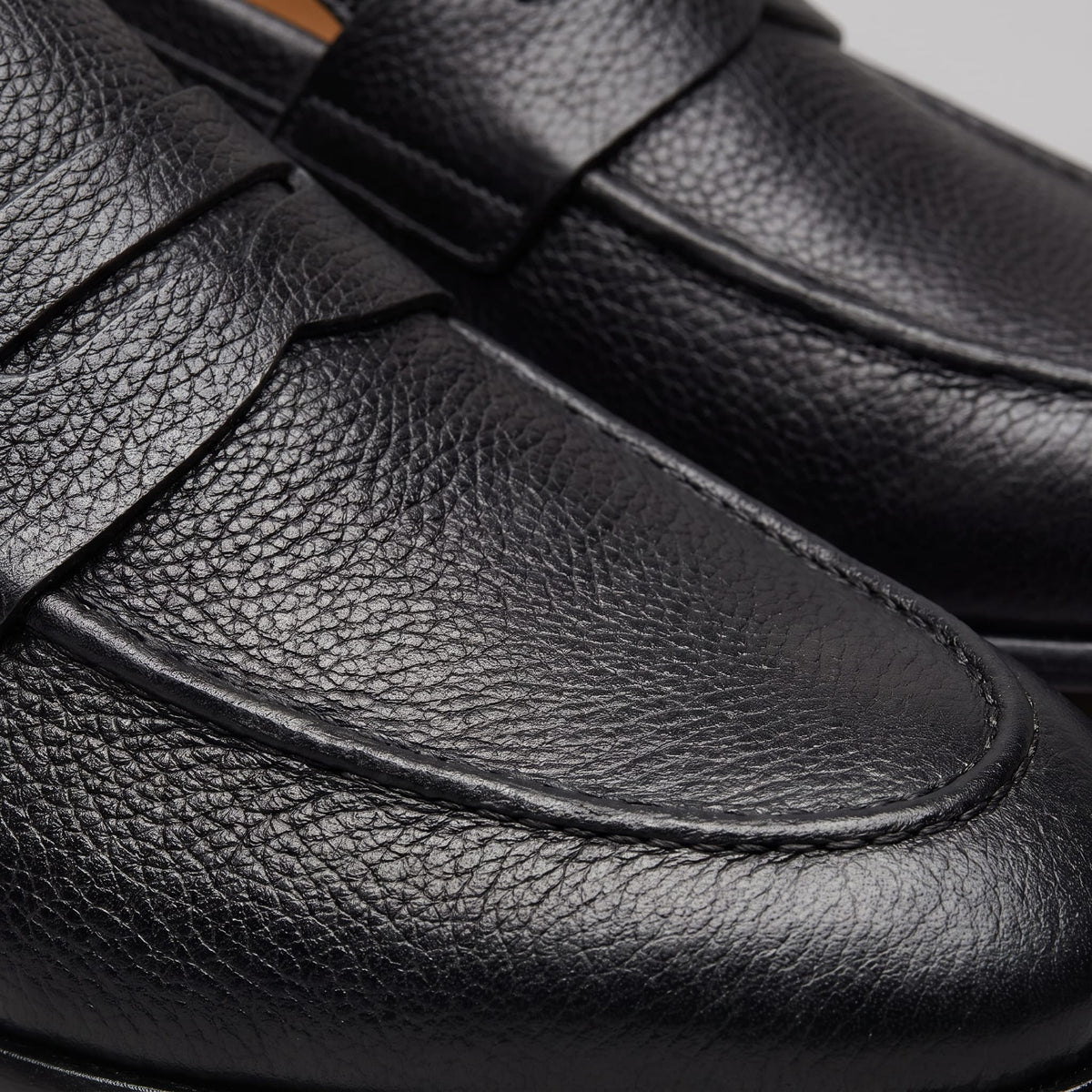 Newton Sheepskin Suede Penny Loafers_17