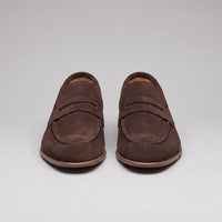 Newton Sheepskin Suede Penny Loafers