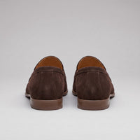 Newton Sheepskin Suede Penny Loafers