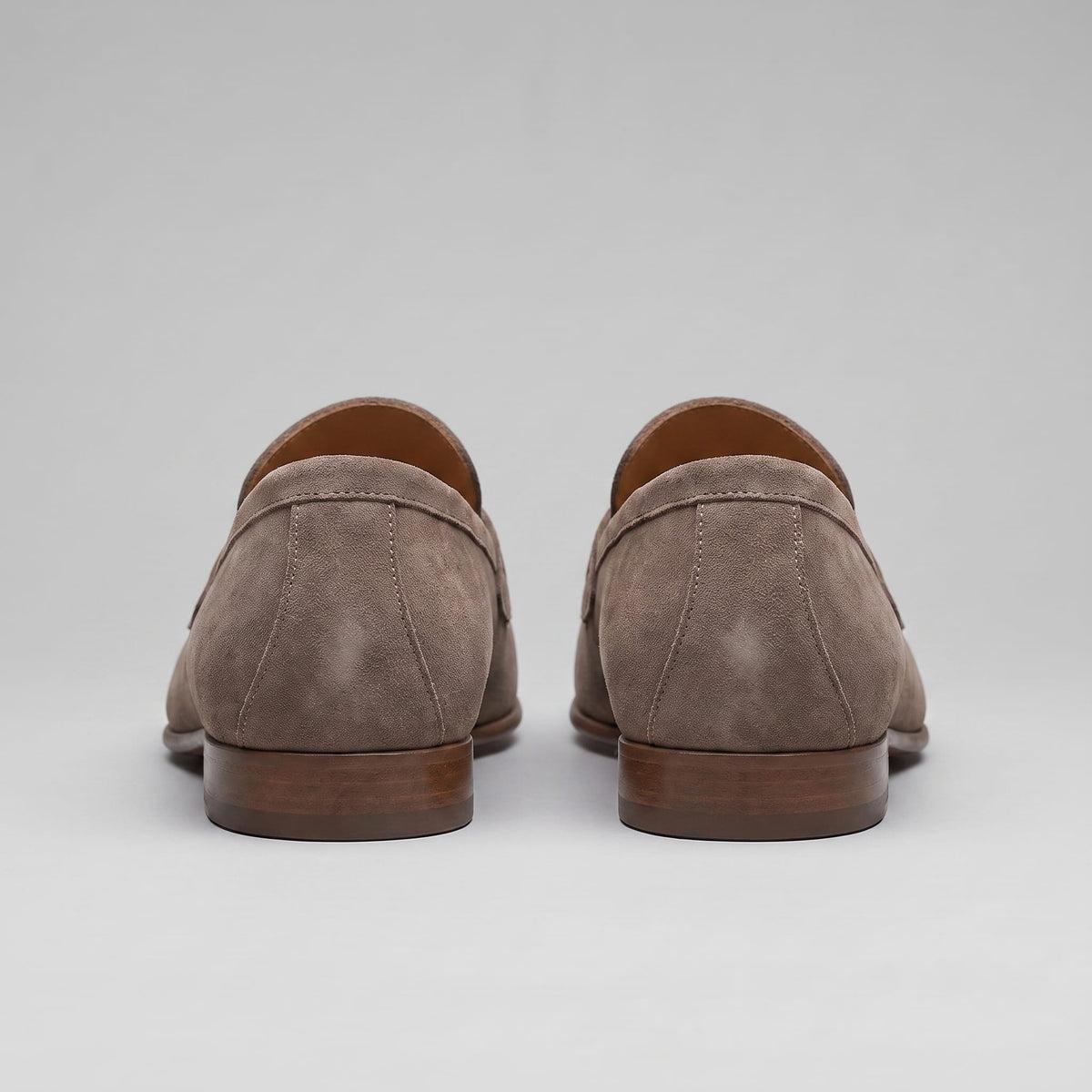 Newton Sheepskin Suede Penny Loafers