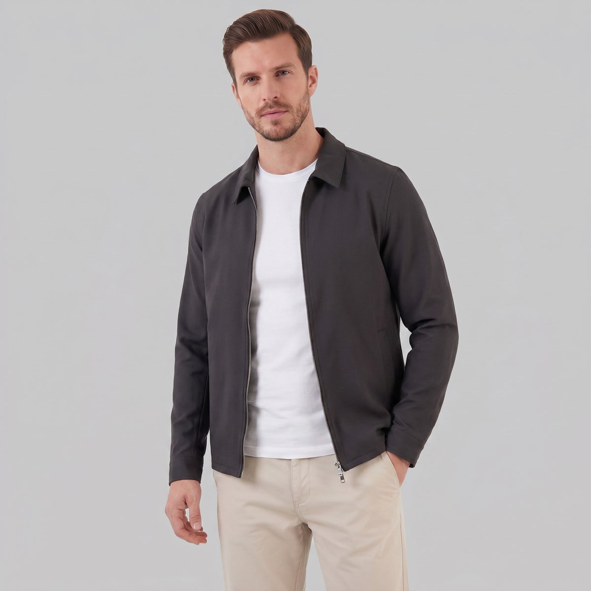 Hubbard Stretch Zip Front Jacket