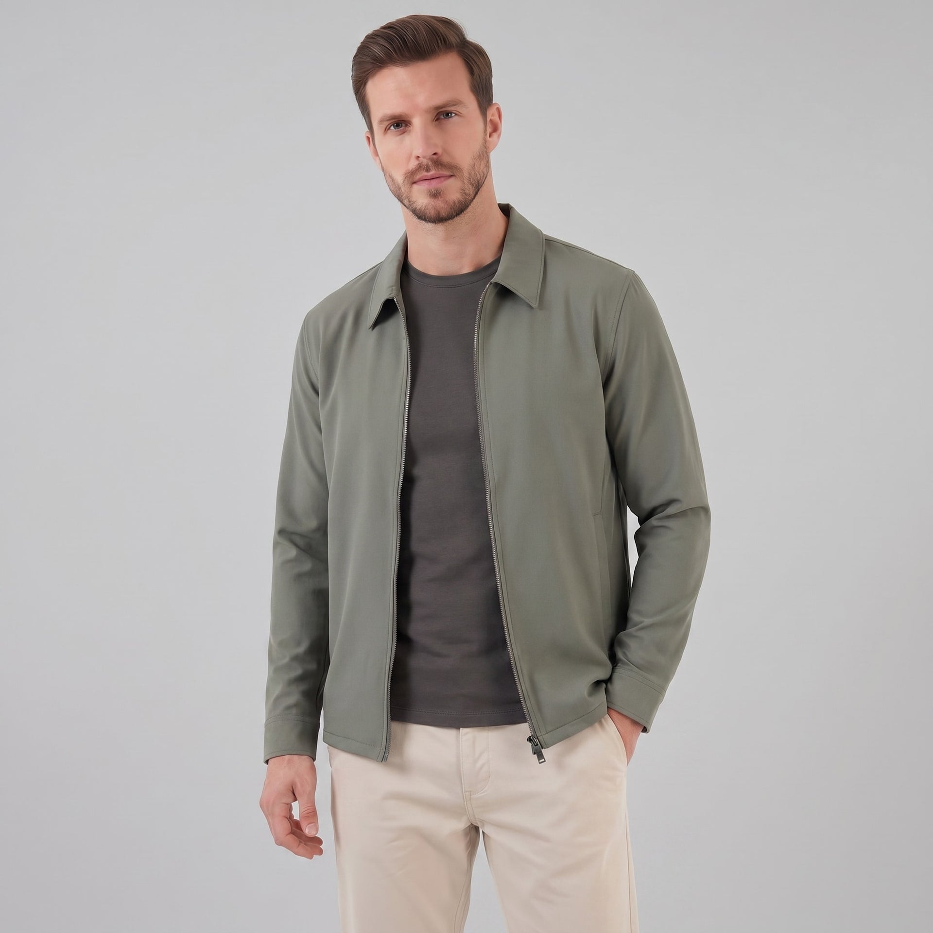 Hubbard Stretch Zip Front Jacket