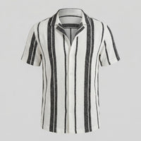 Liam Striped Camp Collar Shirt