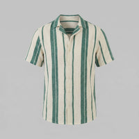 Liam Striped Camp Collar Shirt