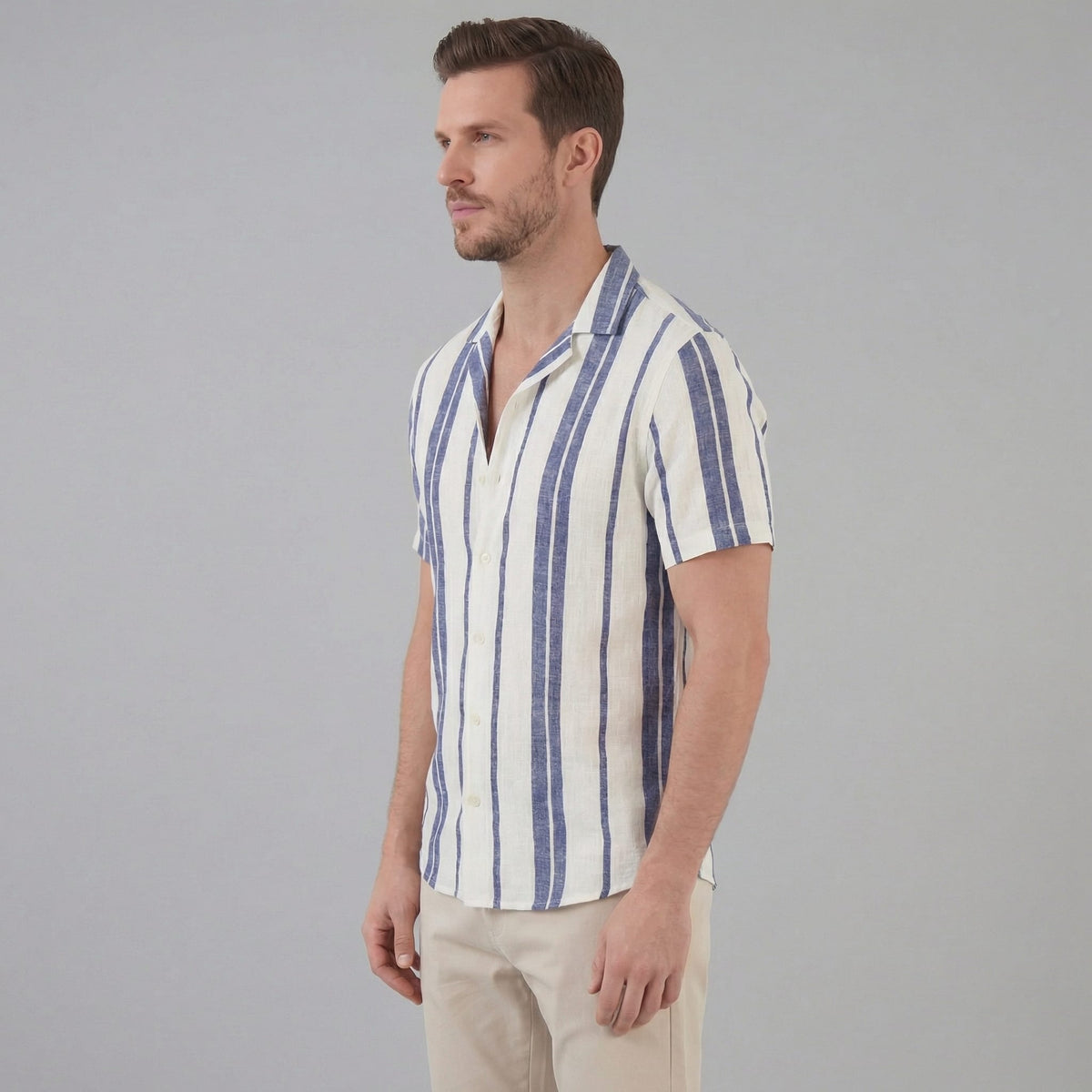 Liam Striped Camp Collar Shirt_2