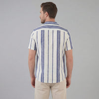 Liam Striped Camp Collar Shirt