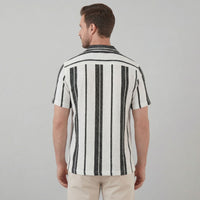 Liam Striped Camp Collar Shirt