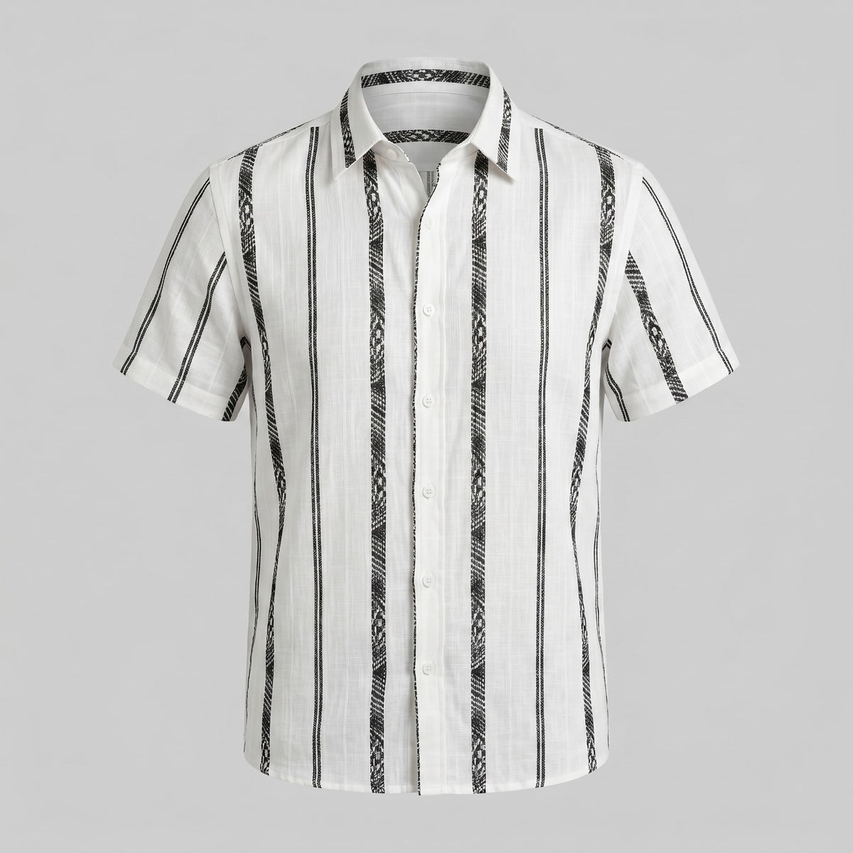 Lincoln Textured Stripe Short Sleeve Shirt_2