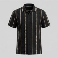 Lincoln Textured Stripe Short Sleeve Shirt