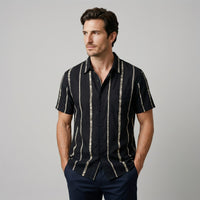 Lincoln Textured Stripe Short Sleeve Shirt