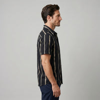 Lincoln Textured Stripe Short Sleeve Shirt