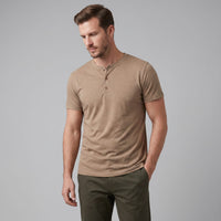 Cedar Short Sleeve Henley Shirt