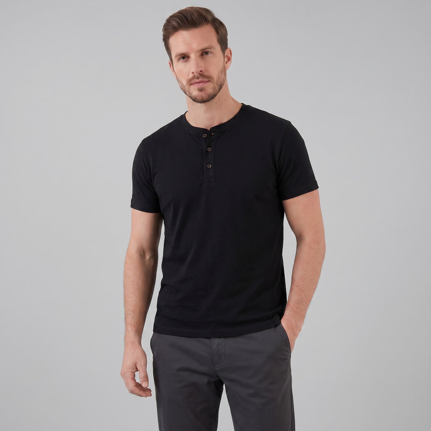 Cedar Short Sleeve Henley Shirt_11