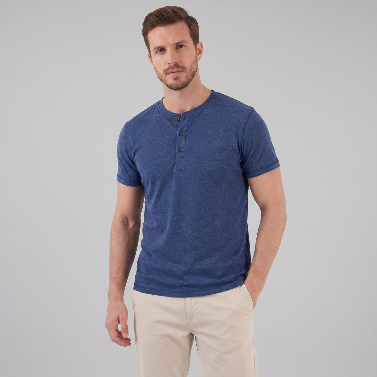 Cedar Short Sleeve Henley Shirt