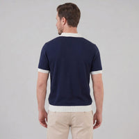 Tatum Contrast Trim Knit Polo Shirt