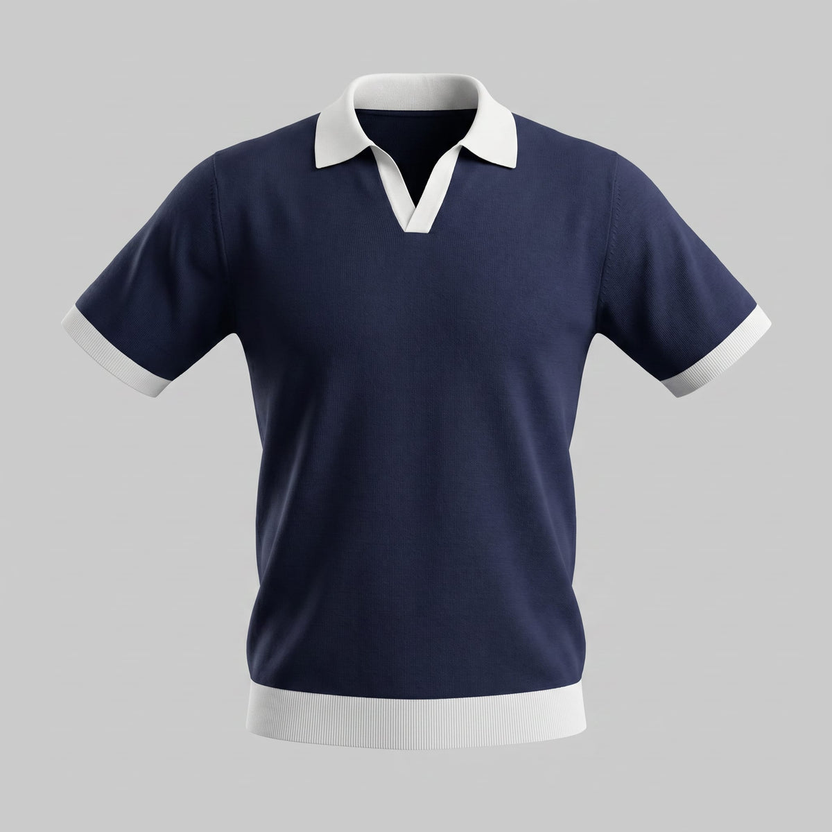 Tatum Contrast Trim Knit Polo Shirt_5