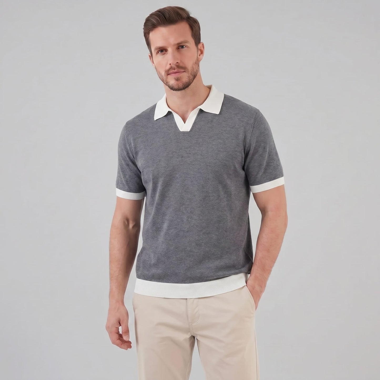 Tatum Contrast Trim Knit Polo Shirt_6