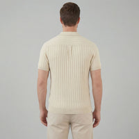 Lucas Ribbed Knit Camp Collar Shirt