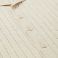 Lucas Ribbed Knit Camp Collar Shirt