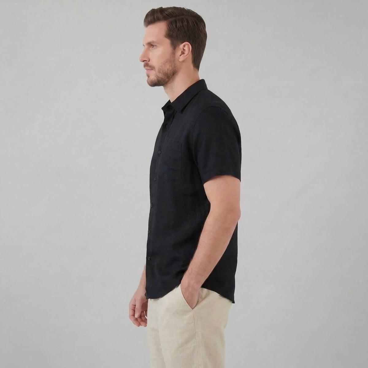 Luka Linen Short Sleeve Shirt