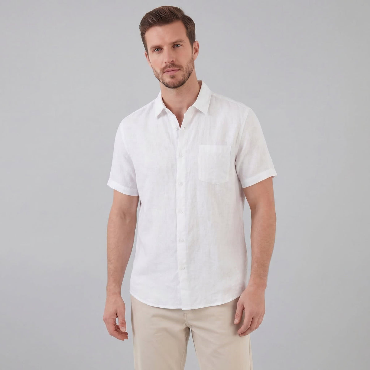 Luka Linen Short Sleeve Shirt