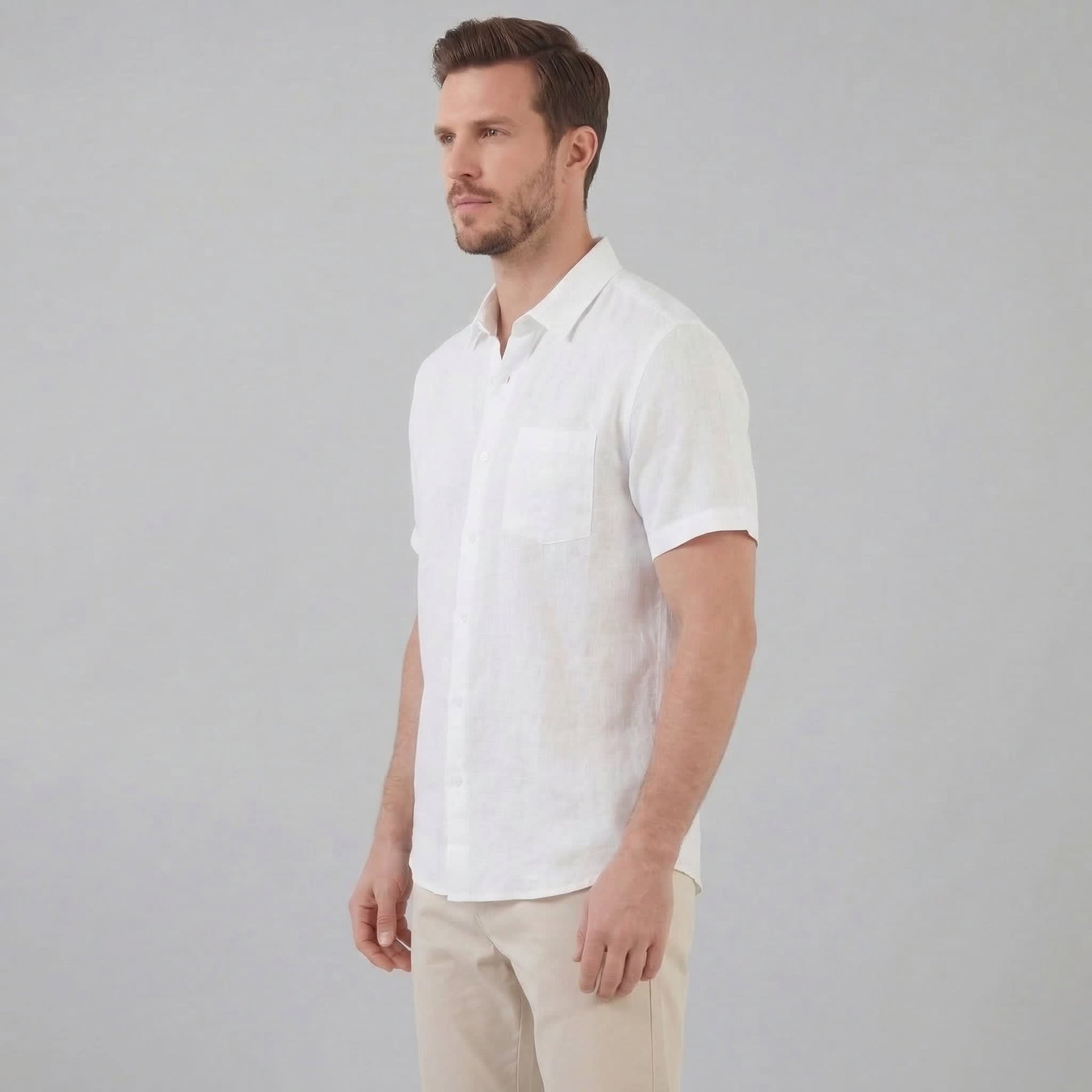 Luka Linen Short Sleeve Shirt
