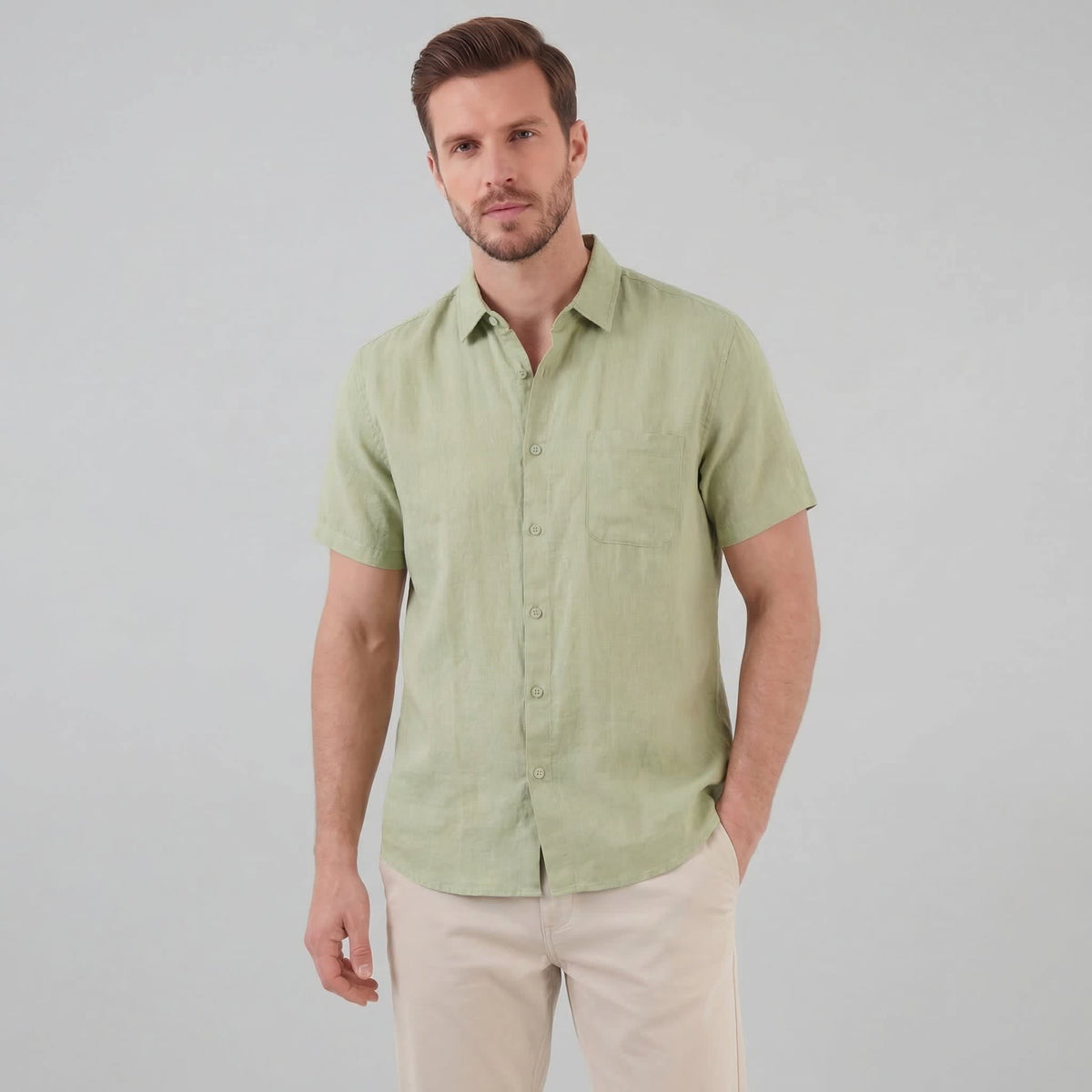 Luka Linen Short Sleeve Shirt_26