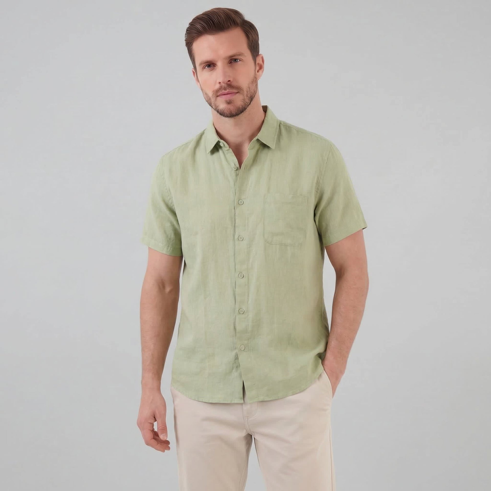 Luka Linen Short Sleeve Shirt