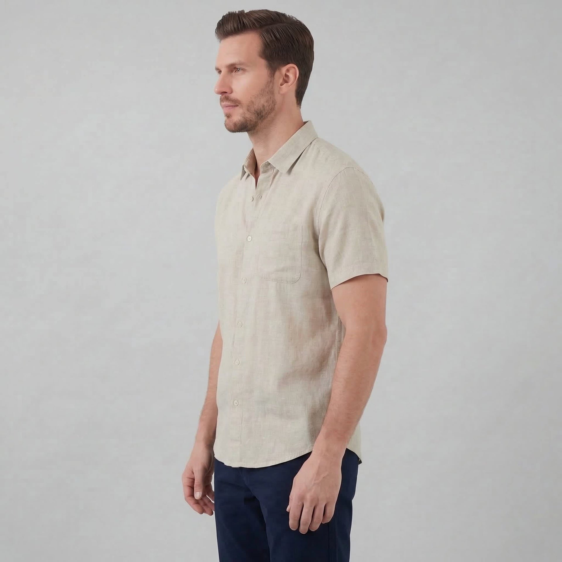 Luka Linen Short Sleeve Shirt