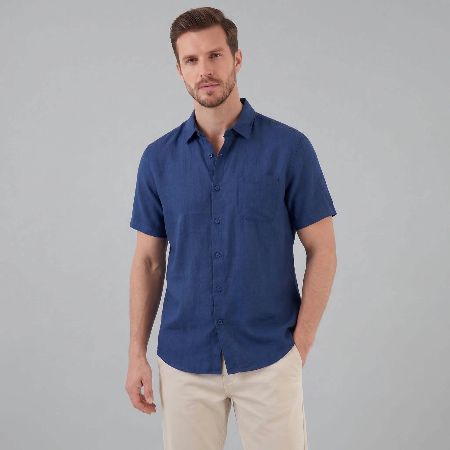 Luka Linen Short Sleeve Shirt_6