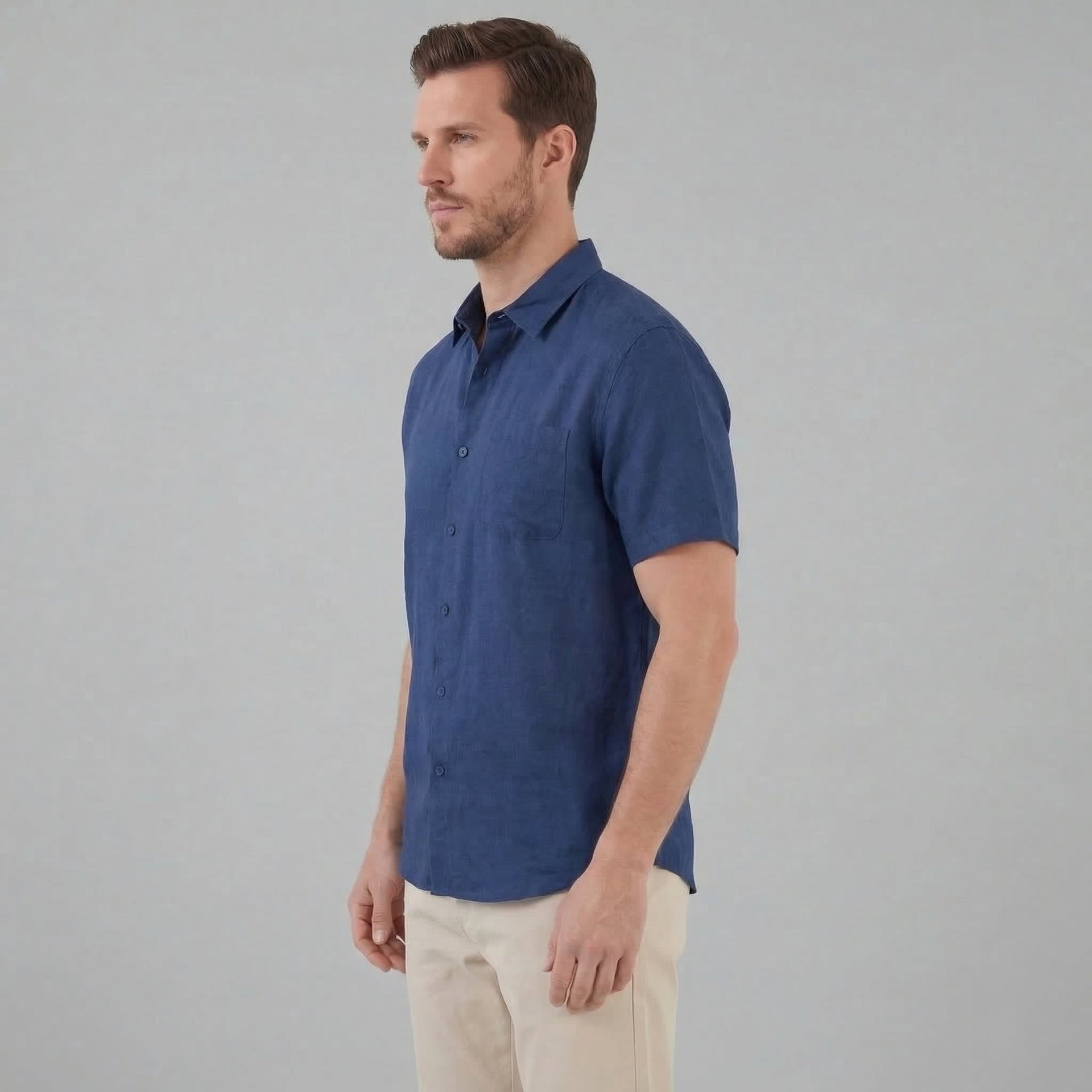 Luka Linen Short Sleeve Shirt