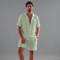 Dante Lightweight Linen Shirt and Shorts Set