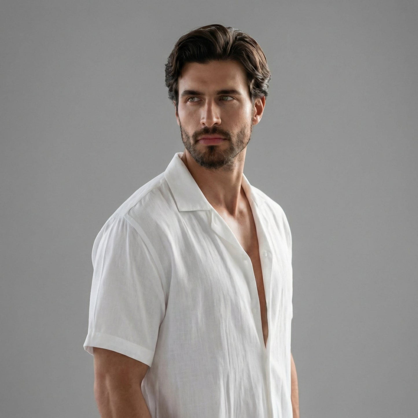Dante Lightweight Linen Shirt and Shorts Set_2