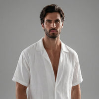 Dante Lightweight Linen Shirt and Shorts Set