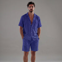Dante Lightweight Linen Shirt and Shorts Set