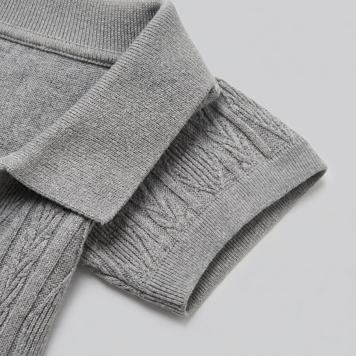 Theo Cable Knit Polo Shirt