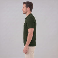 Theo Cable Knit Polo Shirt