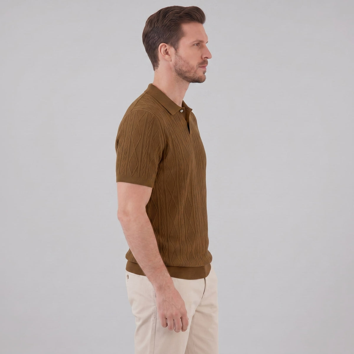Theo Cable Knit Polo Shirt_26
