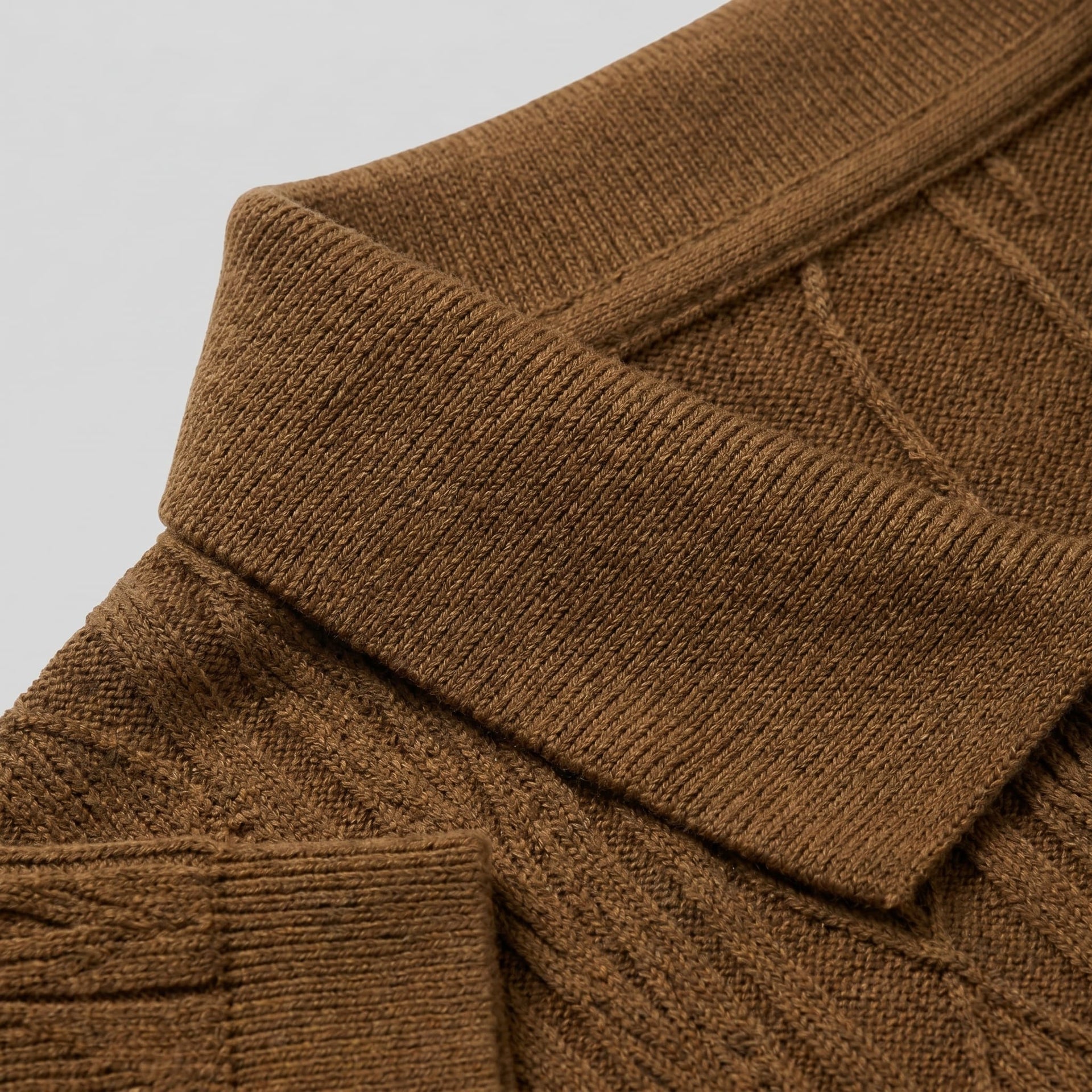 Theo Cable Knit Polo Shirt