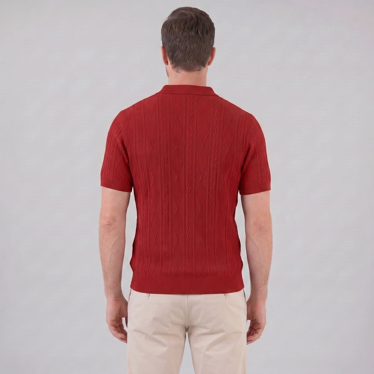 Theo Cable Knit Polo Shirt_31
