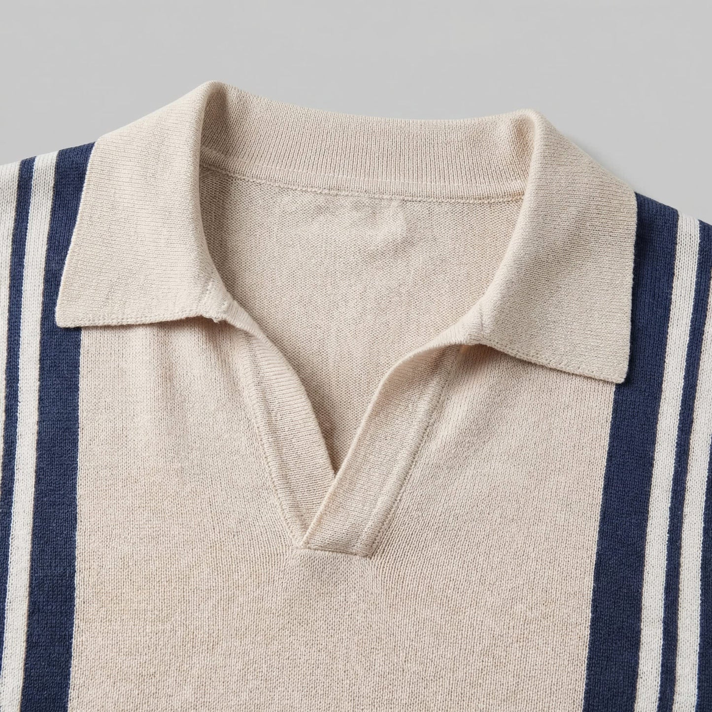 Thatcher Vertical Stripe Knit Polo Shirt_4