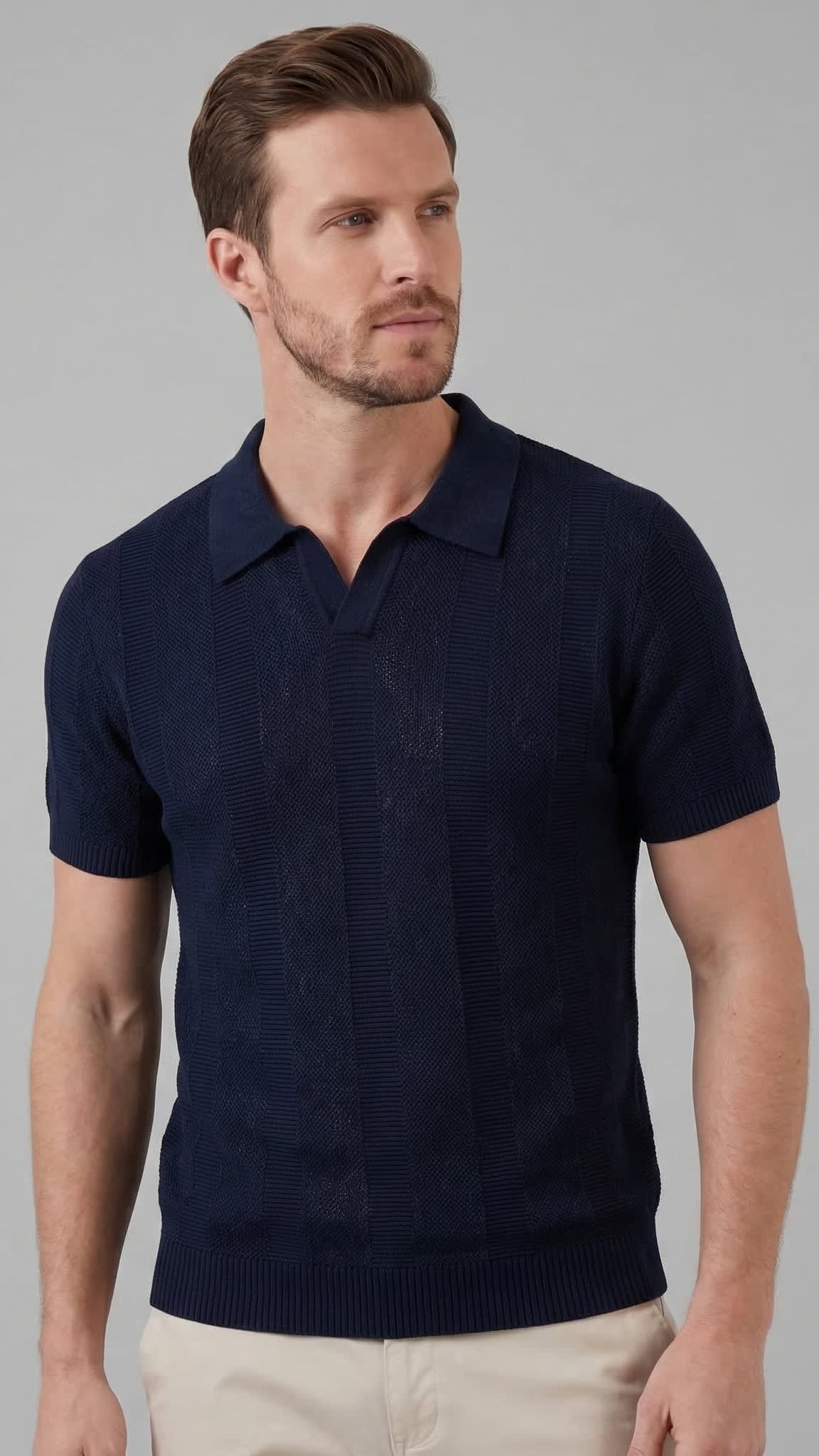 Titus Textured Knit Polo Shirt_10