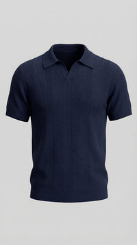 Titus Textured Knit Polo Shirt