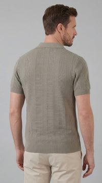 Titus Textured Knit Polo Shirt