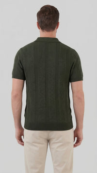 Titus Textured Knit Polo Shirt