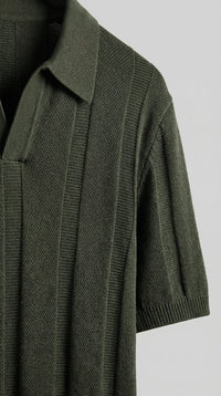 Titus Textured Knit Polo Shirt